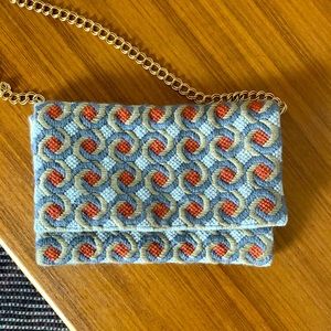 vintage 70s wool envelope purse